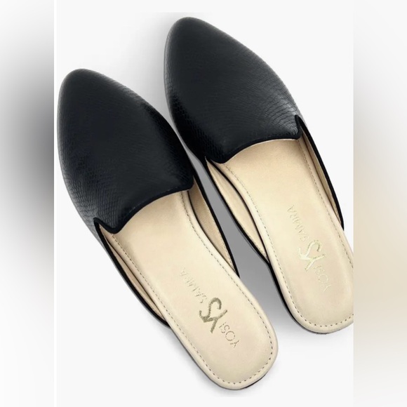 Yosi Samra women’s vidi snake embossed mule - Picture 5 of 9